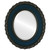 Beveled Mirror - Williamsburg Oval Frame - Royal Blue
