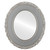 Flat Mirror - Williamsburg Oval Frame - Silver Shade