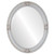 Beveled Mirror - Jefferson Oval Frame - Antique White