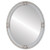 Flat Mirror - Jefferson Oval Frame - Antique White