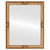 Flat Mirror - Jefferson Rectangle Frame - Gold Paint