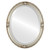 Beveled Mirror - Jefferson Oval Frame - Silver