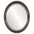 Beveled Mirror - Jefferson Oval Frame - Walnut