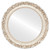 Flat Mirror - Rome Circle Frame - Antique White