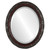 Beveled Mirror - Rome Oval Frame - Rosewood