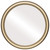 Flat Mirror - Saratoga Circle Frame - Desert Gold