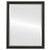 Beveled Mirror - Saratoga Rectangle Frame - Gloss Black