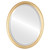 Beveled Mirror - Saratoga Oval Frame - Gold Leaf