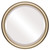 Beveled Mirror - Saratoga Round Frame - Gold Spray