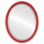 Beveled Mirror - Saratoga Oval Frame - Holiday Red