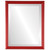 Beveled Mirror - Saratoga Rectangle Frame - Holiday Red