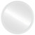 Flat Mirror - Saratoga Round Mirror - Linen White