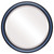 Beveled Mirror - Saratoga Round Frame - Royal Blue