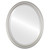 Beveled Mirror - Saratoga Oval Frame - Silver Shade