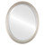 Beveled Mirror - Saratoga Oval Frame - Silver Leaf with Brown Antique