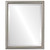 Beveled Mirror - Saratoga Rectangle Frame - Silver Leaf with Brown Antique