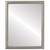 Flat Mirror - Saratoga Rectangle Frame - Silver Leaf with Brown Antique