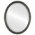 Beveled Mirror - Virginia Oval Frame - Black Silver