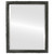 Beveled Mirror - Virginia Rectangle Frame - Black Silver