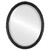 Beveled Mirror - Virginia Oval Frame - Gloss Black