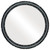 Flat Mirror - Virginia Circle Frame - Gloss Black