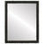 Flat Mirror - Virginia Rectangle Frame - Gloss Black