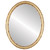 Flat Mirror - Virginia Oval Frame - Gold Leaf