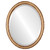 Beveled Mirror - Virginia Oval Frame - Gold Spray