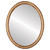 Flat Mirror - Virginia Oval Frame - Gold Spray