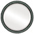Beveled Mirror - Virginia Round Frame - Hunter Green