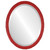 Beveled Mirror - Virginia Oval Frame - Holiday Red