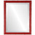 Beveled Mirror - Virginia Rectangle Frame - Holiday Red