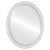 Beveled Mirror - Virginia Framed Oval Mirror - Linen White