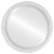 Beveled Mirror - Virginia Framed Round Mirror - Linen White