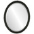 Beveled Mirror - Virginia Oval Frame - Matte Black