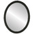 Flat Mirror - Virginia Oval Frame - Matte Black