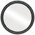 Flat Mirror - Virginia Circle Frame - Matte Black
