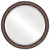 Beveled Mirror - Virginia Round Frame - Rosewood