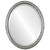 Beveled Mirror - Virginia Oval Frame - Silver Leaf with Black Antique
