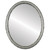 Flat Mirror - Virginia Oval Frame - Silver Leaf with Black Antique