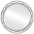 Beveled Mirror - Virginia Round Frame - Silver Leaf with Black Antique