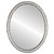 Flat Mirror - Virginia Oval Frame - Silver Spray