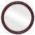 Beveled Mirror - Virginia Round Frame - Vintage Cherry