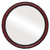 Flat Mirror - Virginia Circle Frame - Vintage Cherry