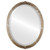 Beveled Mirror - Contessa Oval Frame - Champagne Silver
