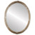 Flat Mirror - Contessa Oval Frame - Champagne Silver