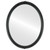 Flat Mirror - Contessa Oval Frame - Gloss Black