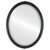 Beveled Mirror - Contessa Oval Frame - Gloss Black