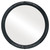 Flat Mirror - Contessa Circle Frame - Gloss Black