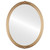 Flat Mirror - Contessa Oval Frame - Gold Spray